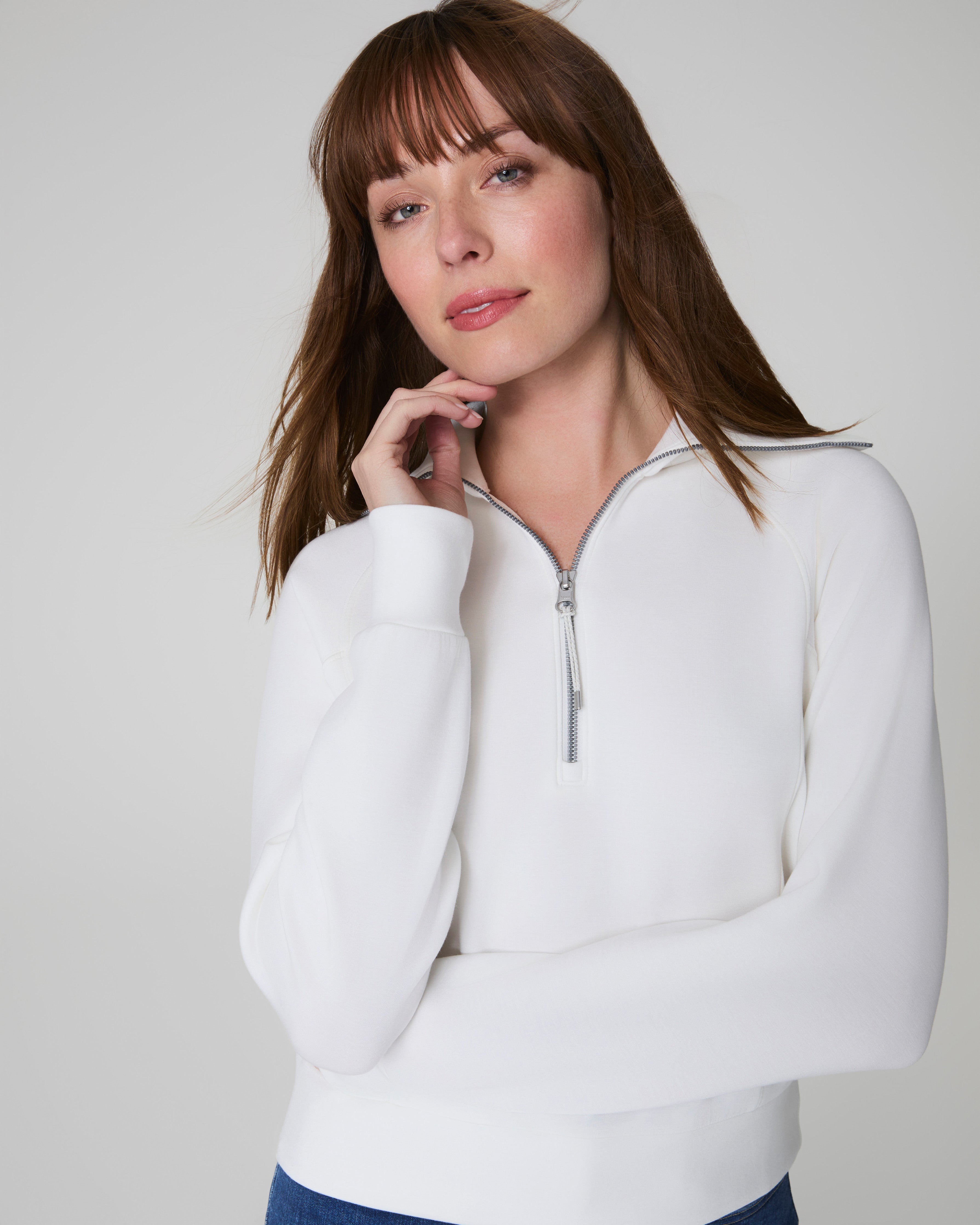 SPANX AirEssentials® Half Zip | Powder