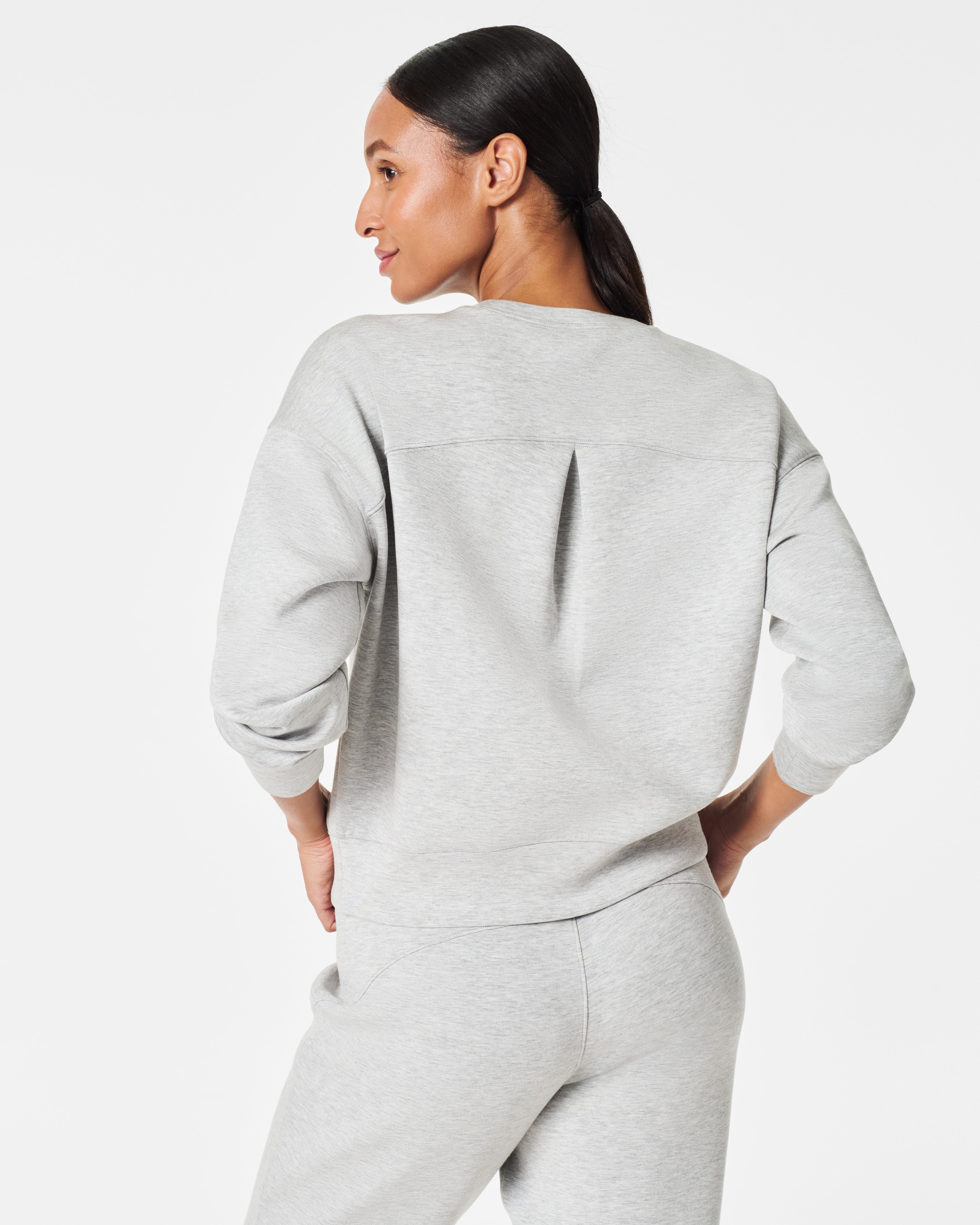 SPANX AirEssentials® Crewneck | Light Heather Grey