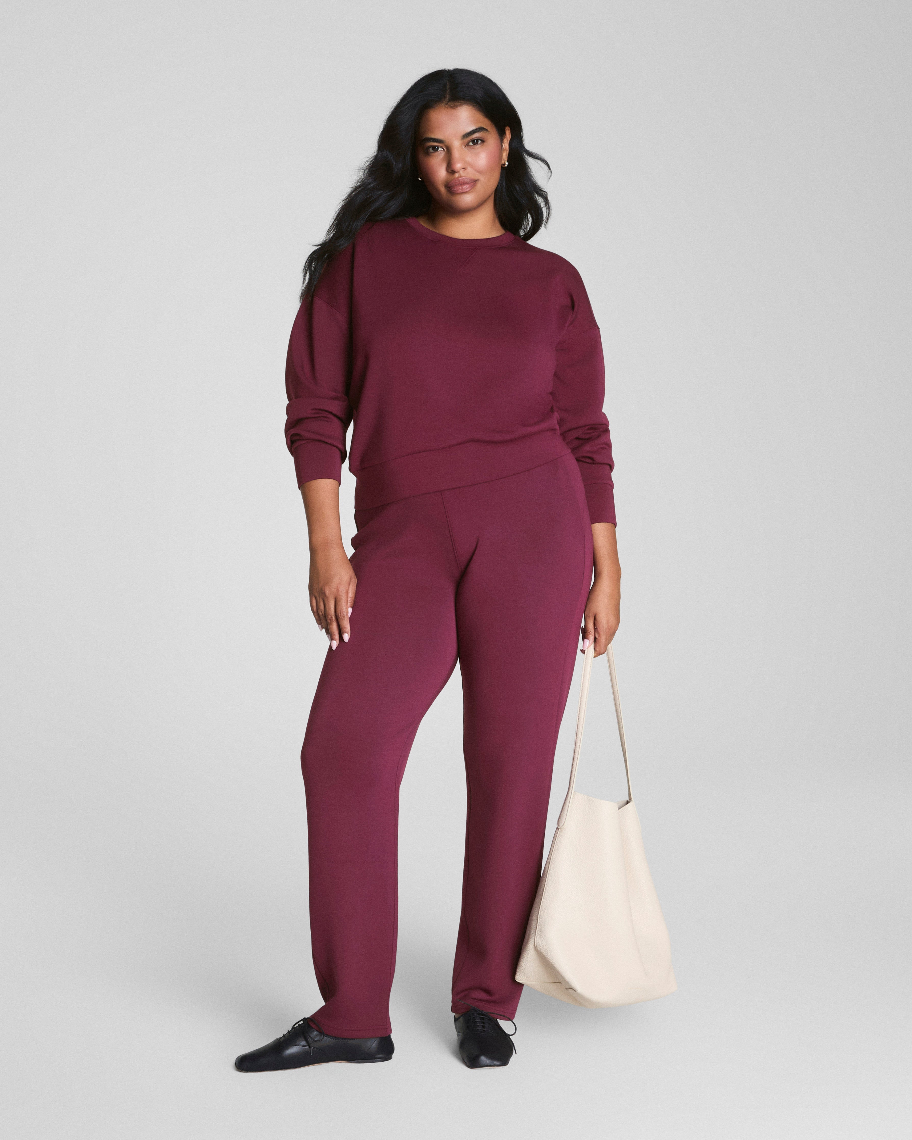 SPANX AirEssentials® Crewneck | Plum Berry