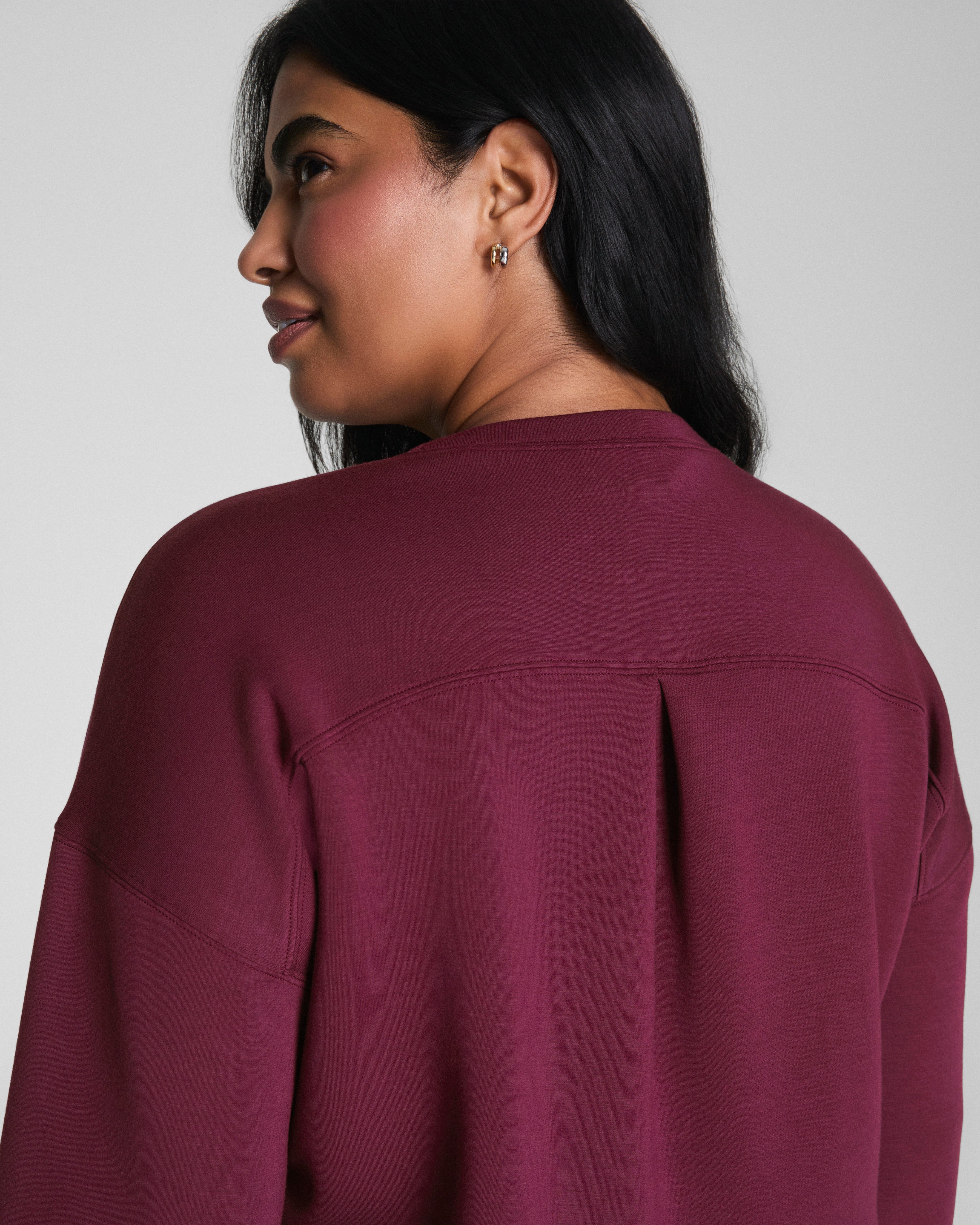 SPANX AirEssentials® Crewneck | Plum Berry
