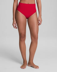 SPANXshape™ Swim Pique Hi-Rise Cheeky Bottom | Spanx Red