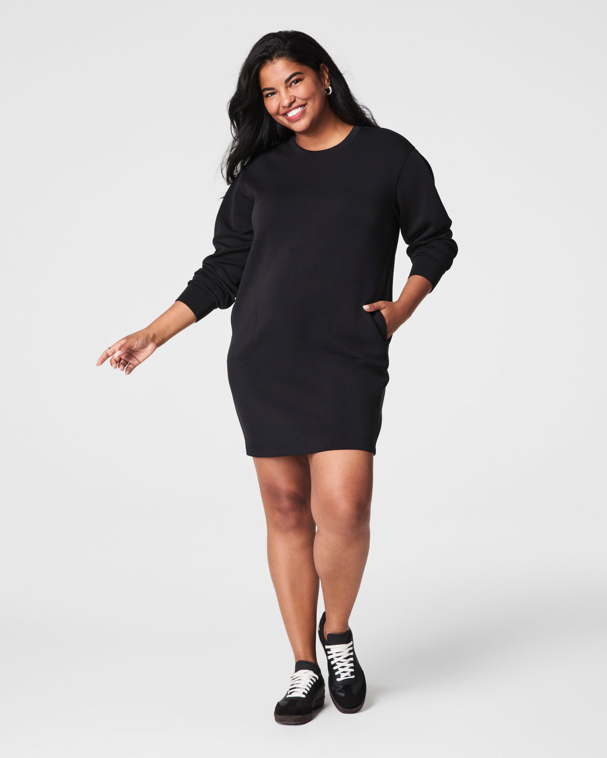 SPANX AirEssentials® Crewneck Dress | Very Black