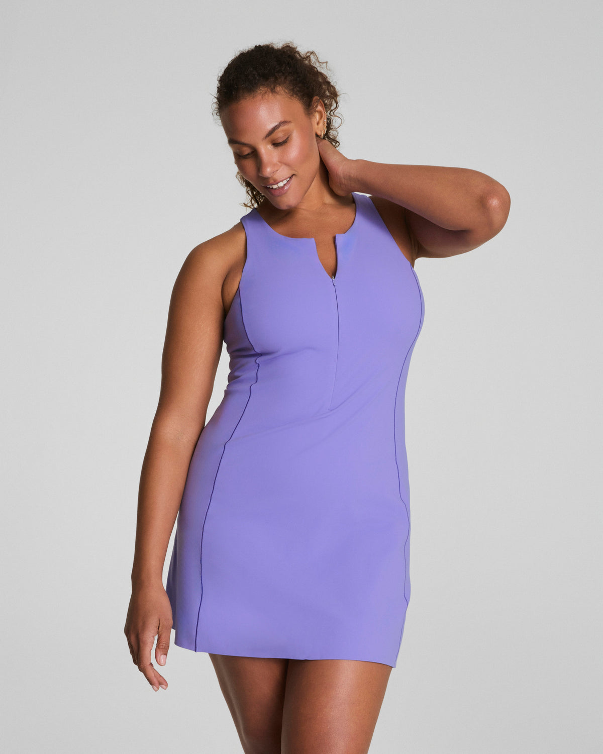 SPANXshape™ Get Moving Zip Front Dress | Amethyst