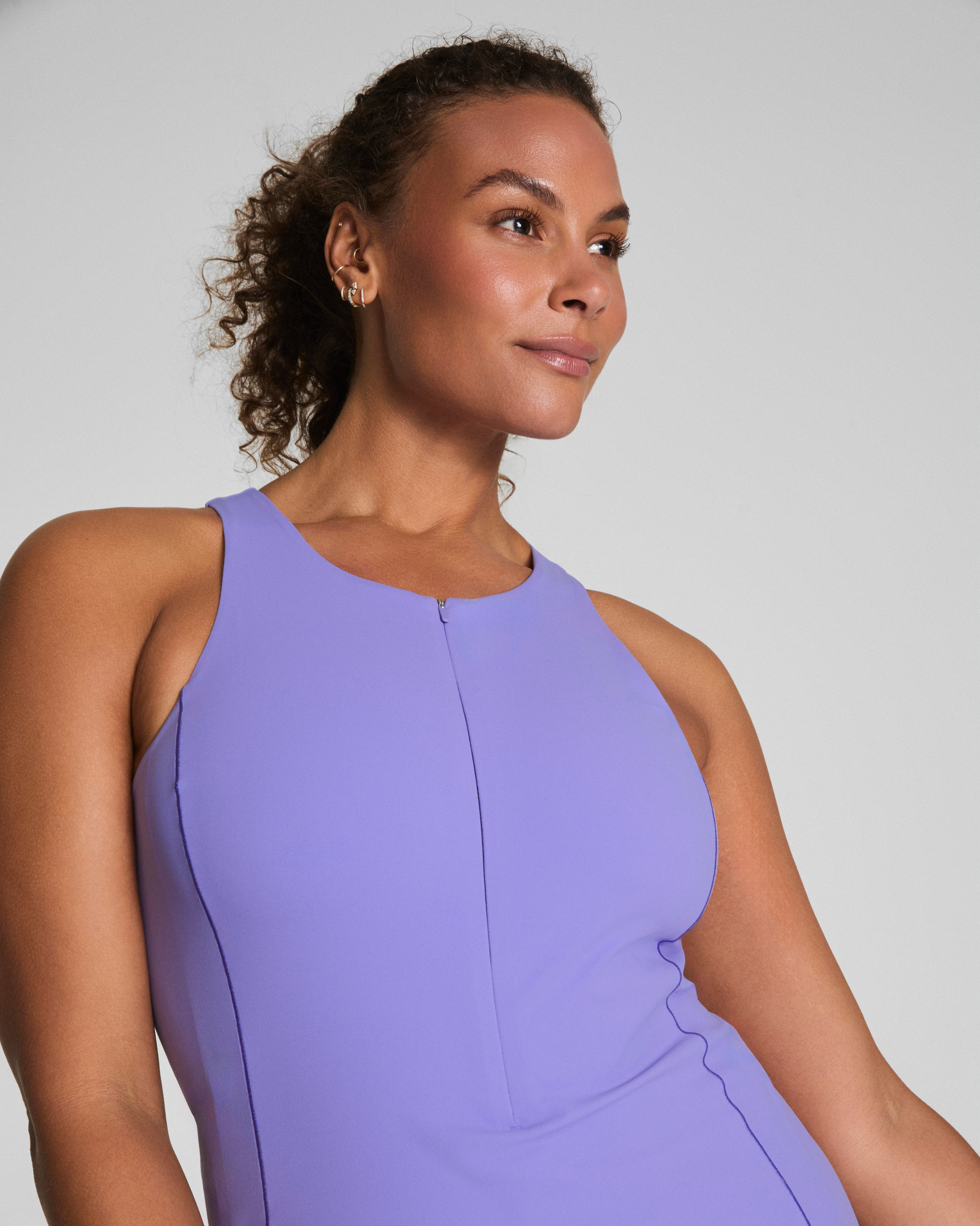 SPANXshape™ Get Moving Zip Front Dress | Amethyst