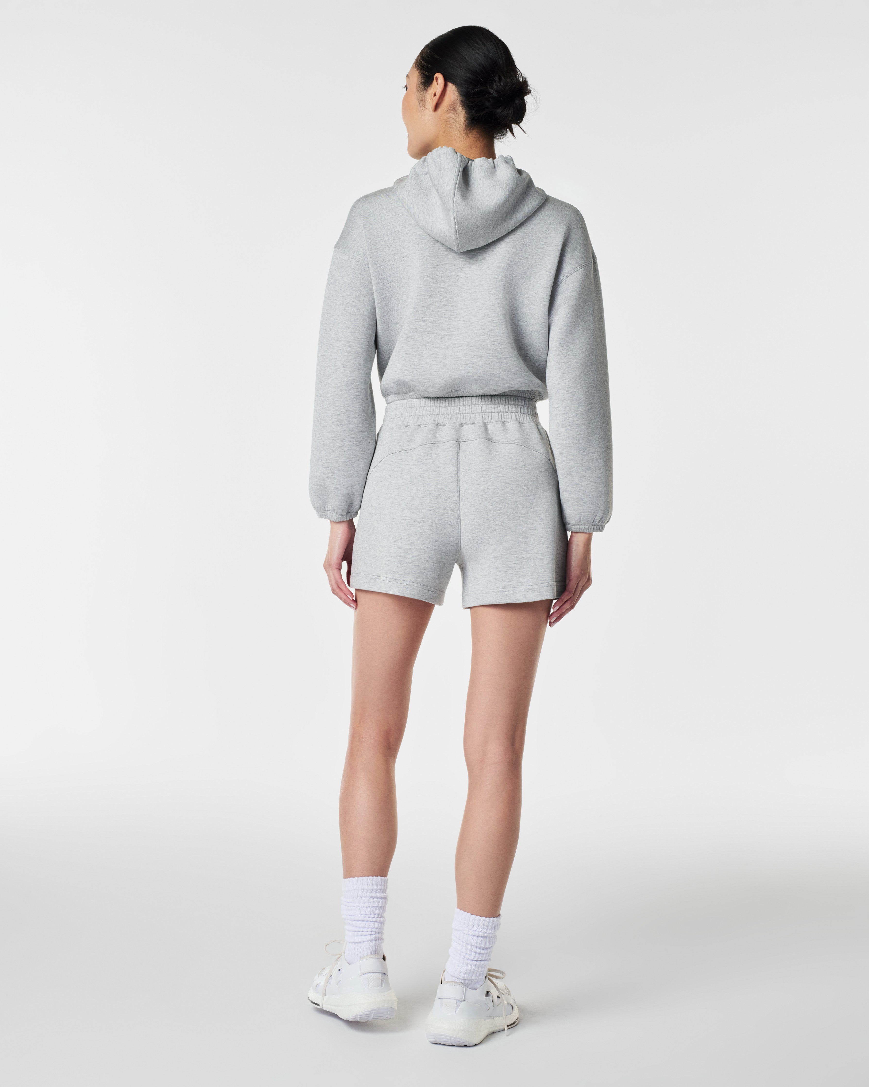 SPANX AirEssentials® Cinched Hoodie | Light Heather Grey