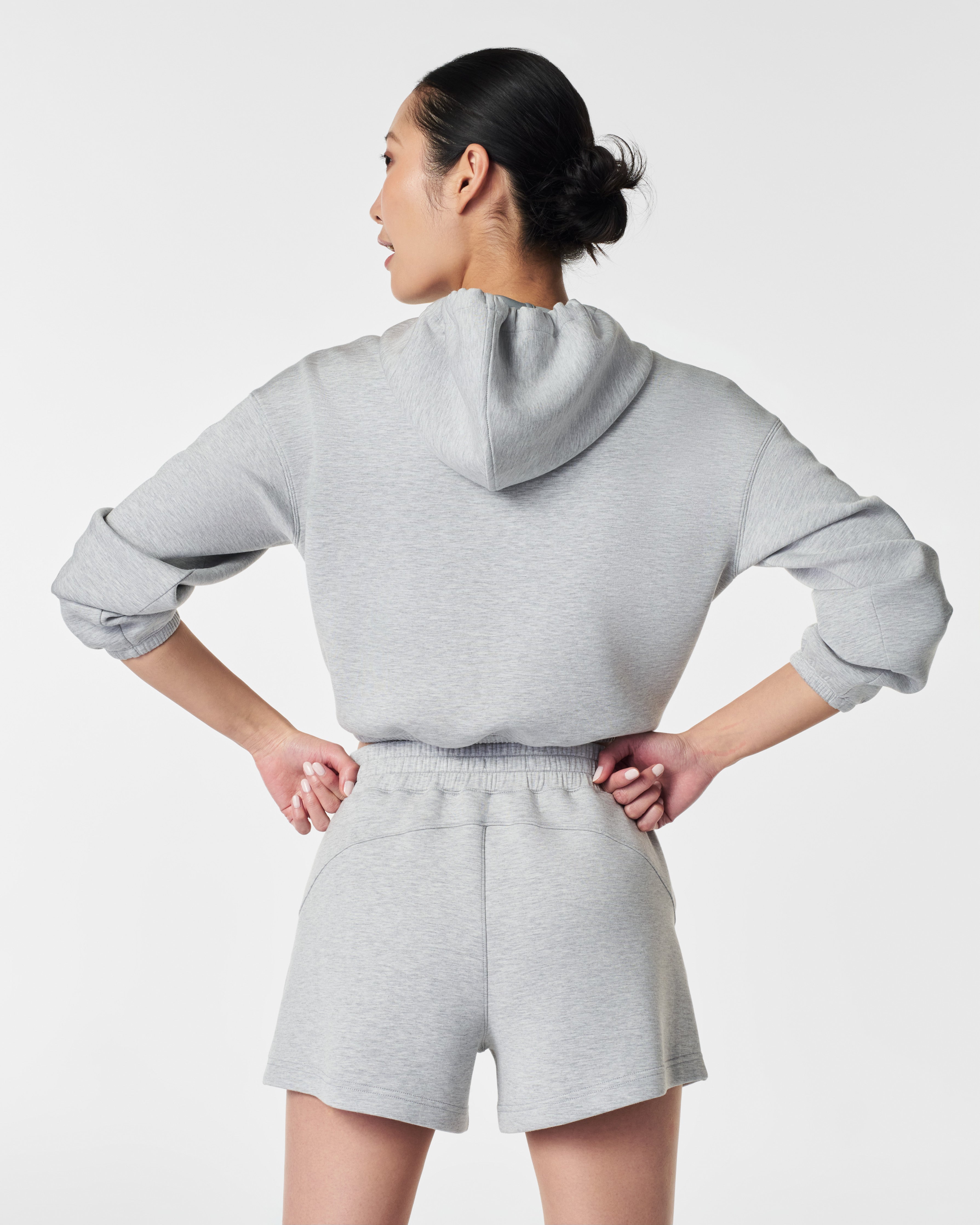 SPANX AirEssentials® Cinched Hoodie | Light Heather Grey