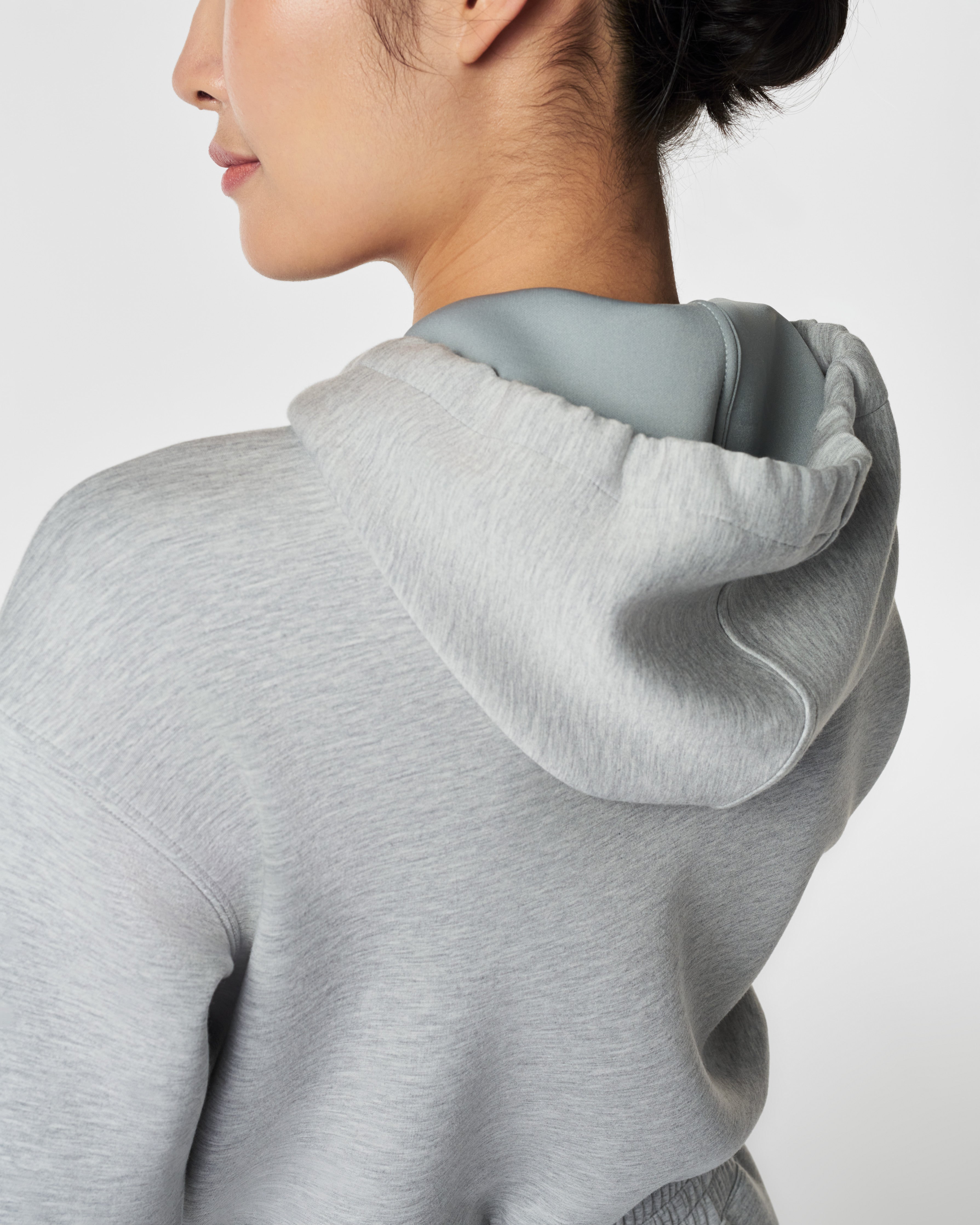 SPANX AirEssentials® Cinched Hoodie | Light Heather Grey