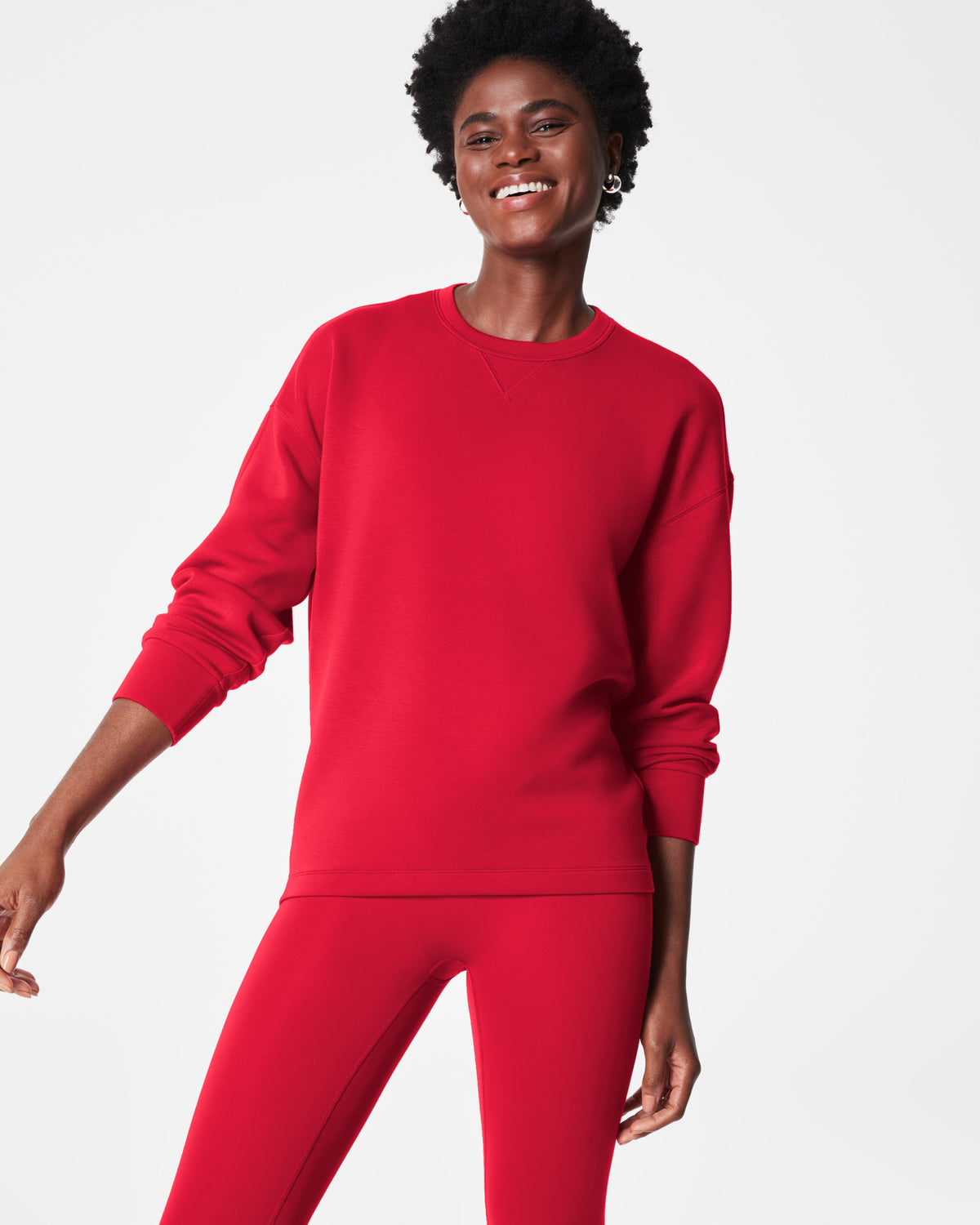 SPANX AirEssentials® Long Crew | Spanx Red