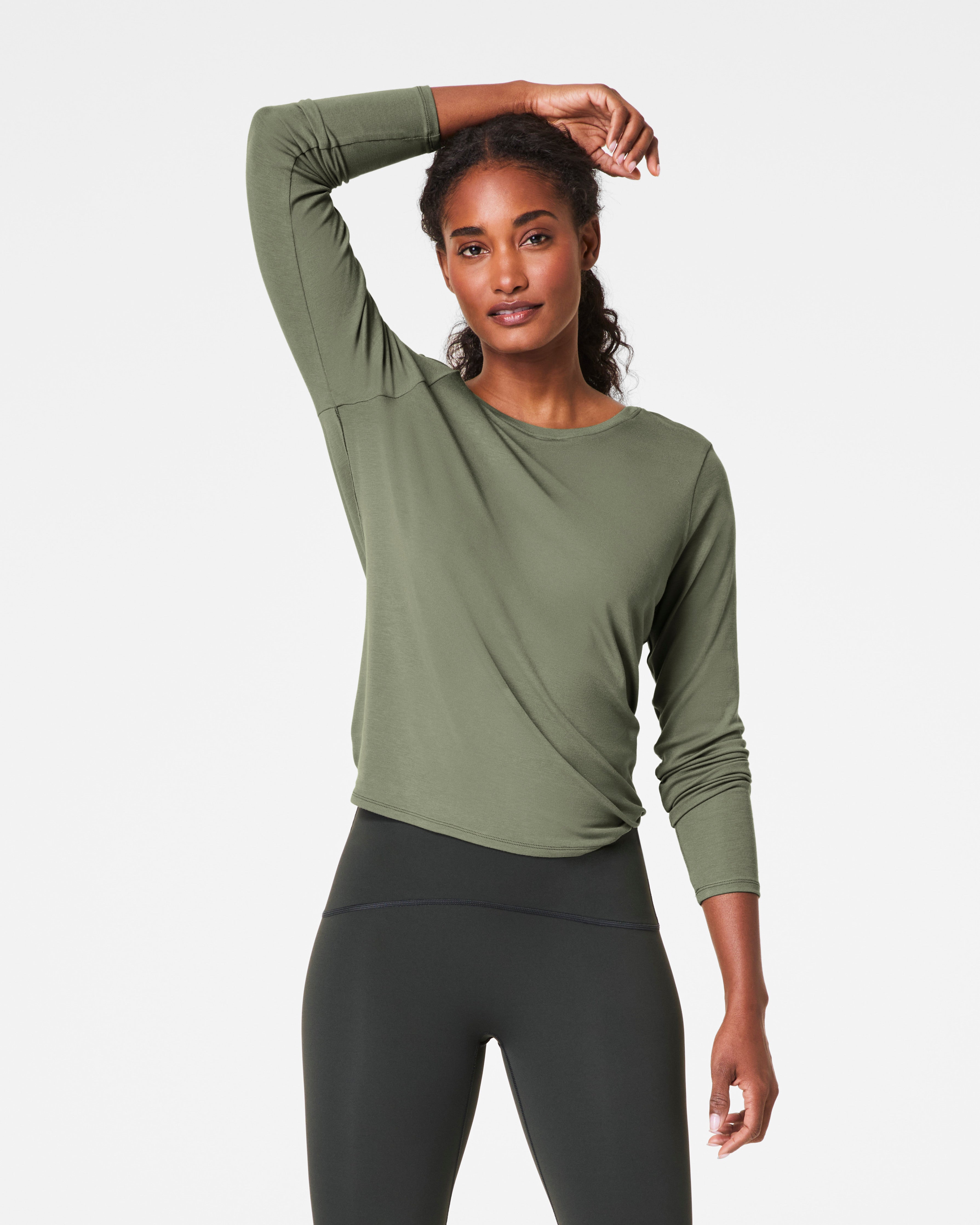 SPANX® Better Base Long Sleeve Convertible Tie Top | Clover