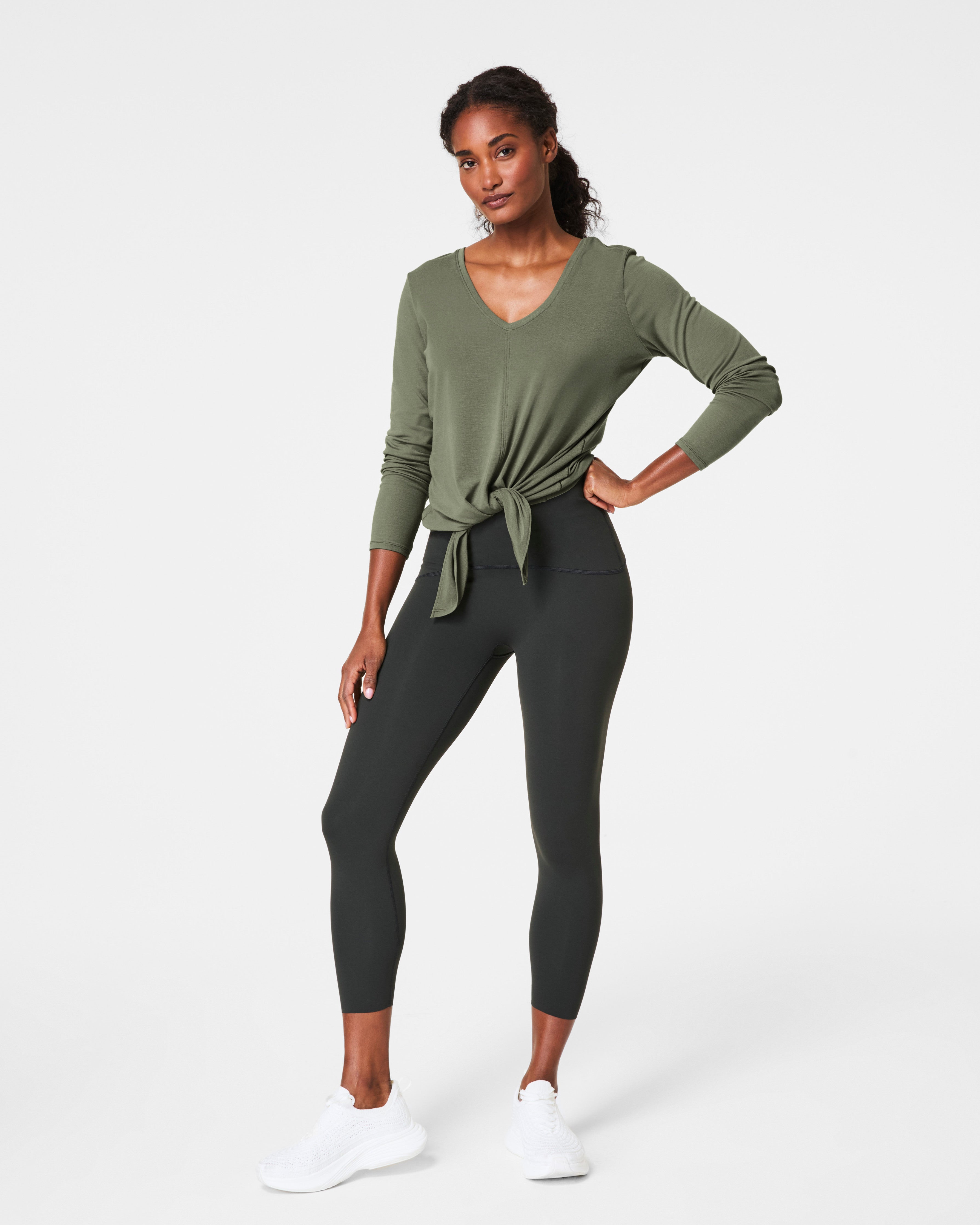 SPANX® Better Base Long Sleeve Convertible Tie Top | Clover