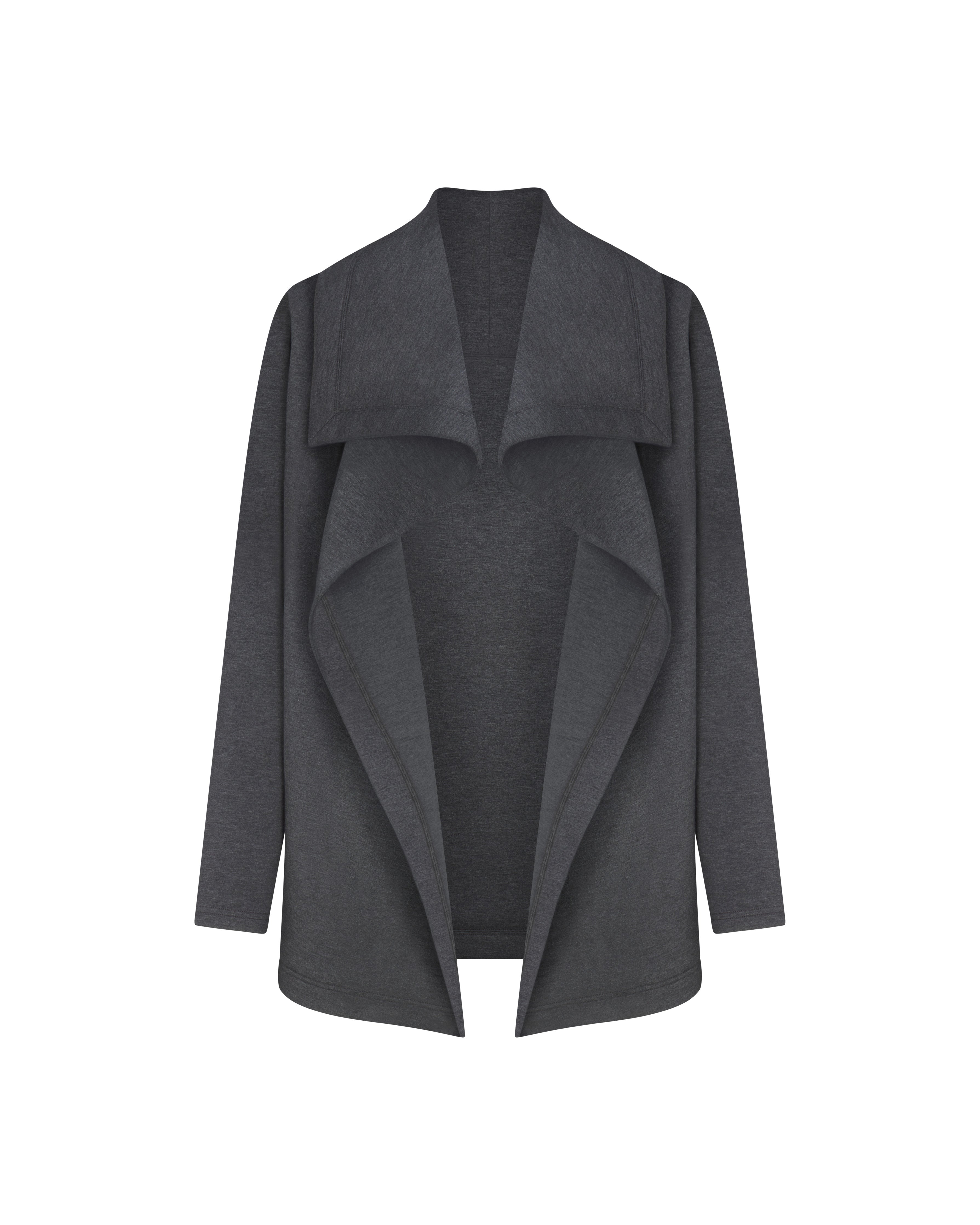 SPANX AirEssentials® Open Wrap Cardigan | Dark Heather Grey