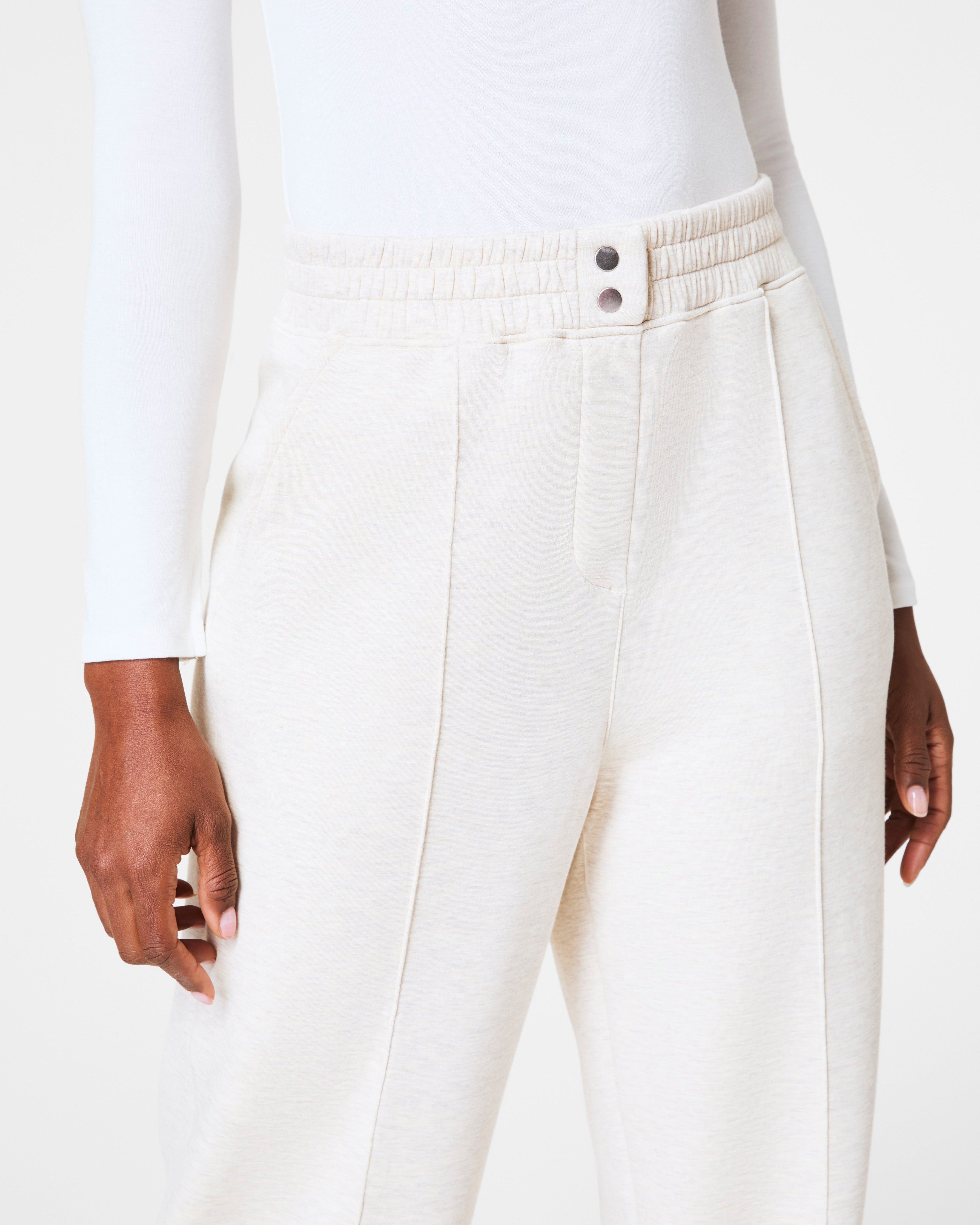SPANX AirEssentials® Brushed Straight Leg Pant | Heather Cream