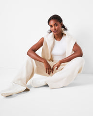 SPANX AirEssentials® Brushed Straight Leg Pant | Heather Cream