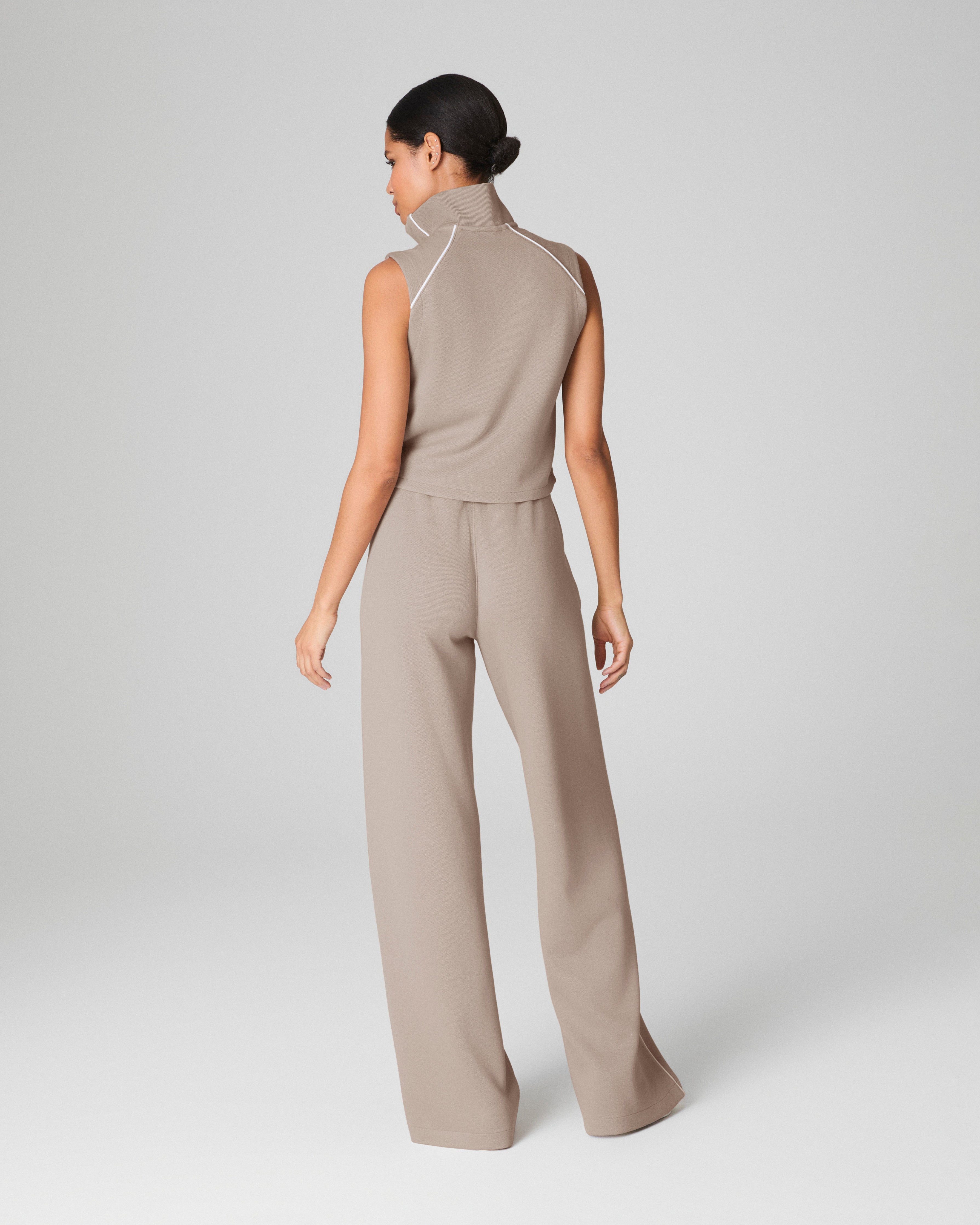 SPANX AirEssentials® Pique Sleeveless Mockneck Jumpsuit | Ashwood