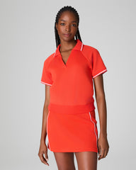 SPANX AirEssentials® Pique Polo Top | Poppy