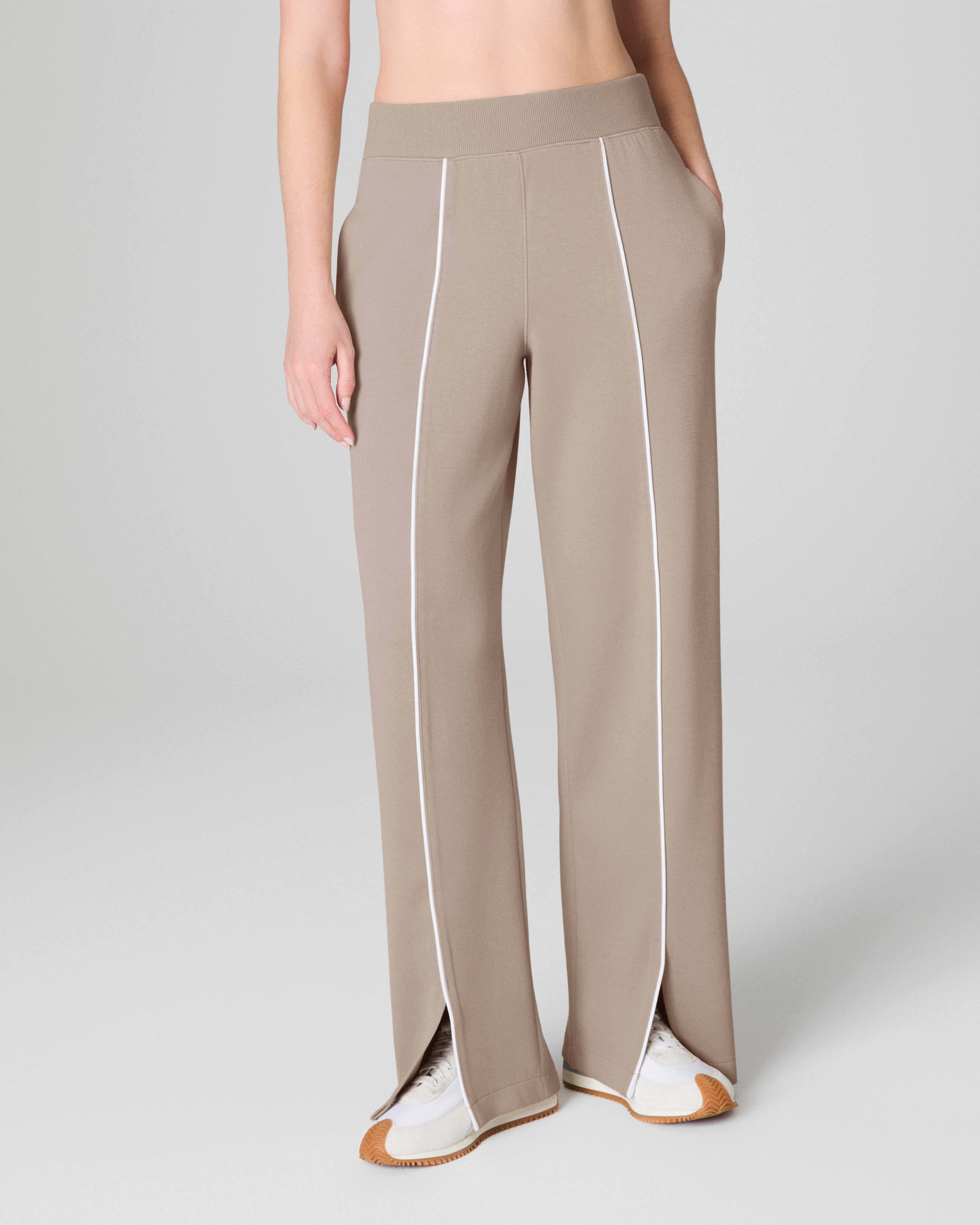 SPANX AirEssentials® Pique Straight Leg Pant | Ashwood