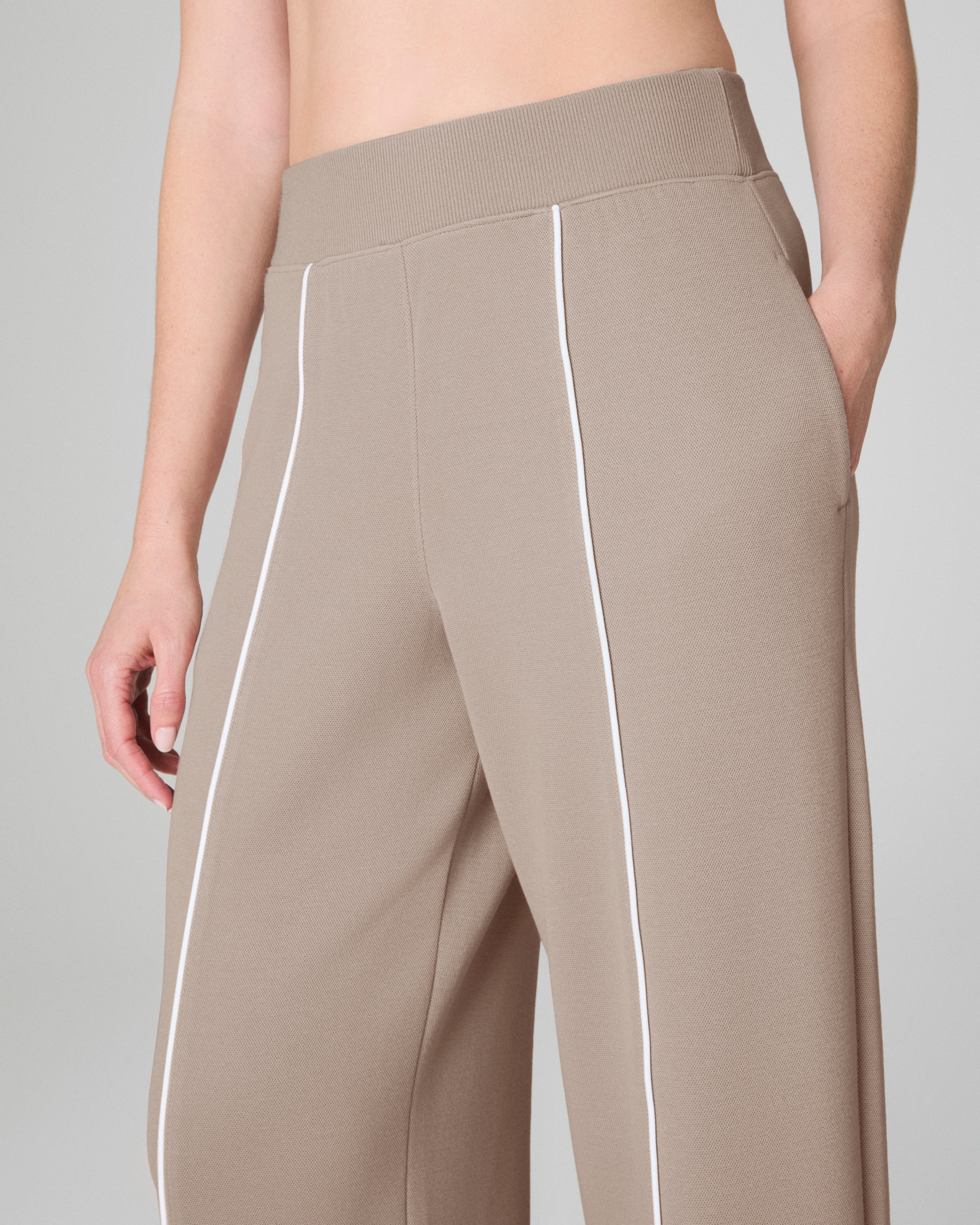SPANX AirEssentials® Pique Straight Leg Pant | Ashwood