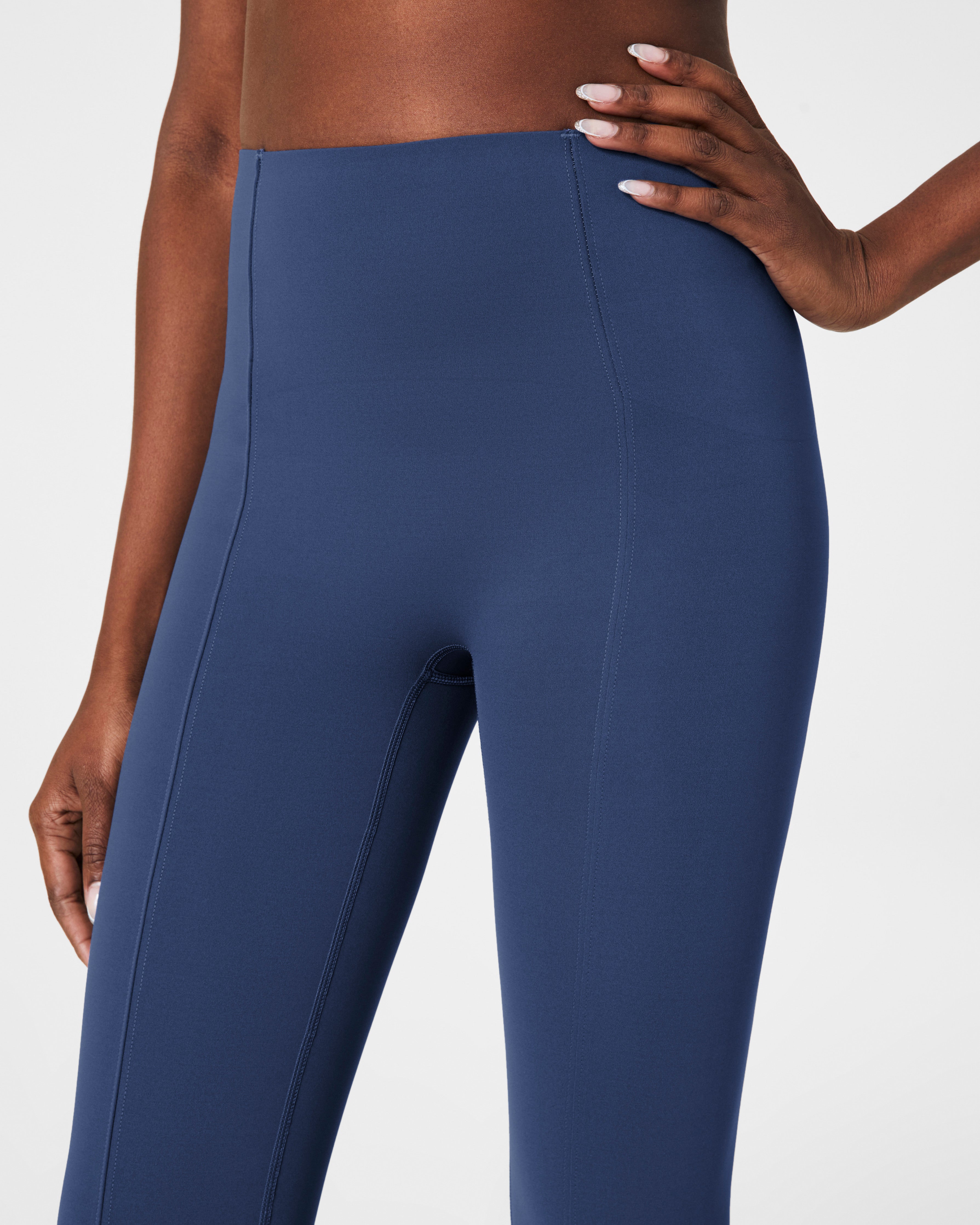 SPANXshape™ CoreLuxe Micro Flare Pant with Mid-Tummy Compression | Faded Indigo