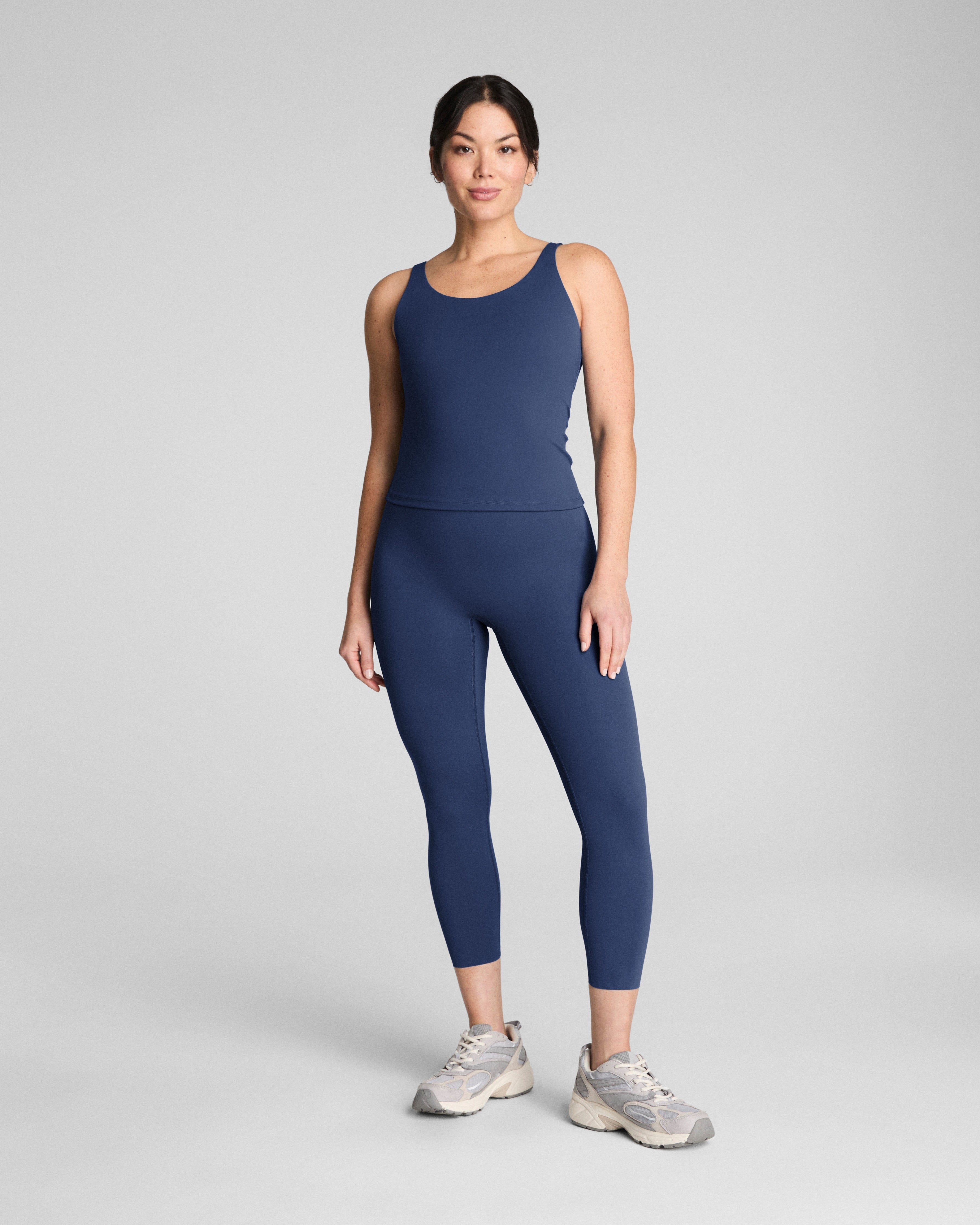 SPANXshape™ CoreLuxe 7/8 Leggings with Mid-Tummy Compression | Faded Indigo