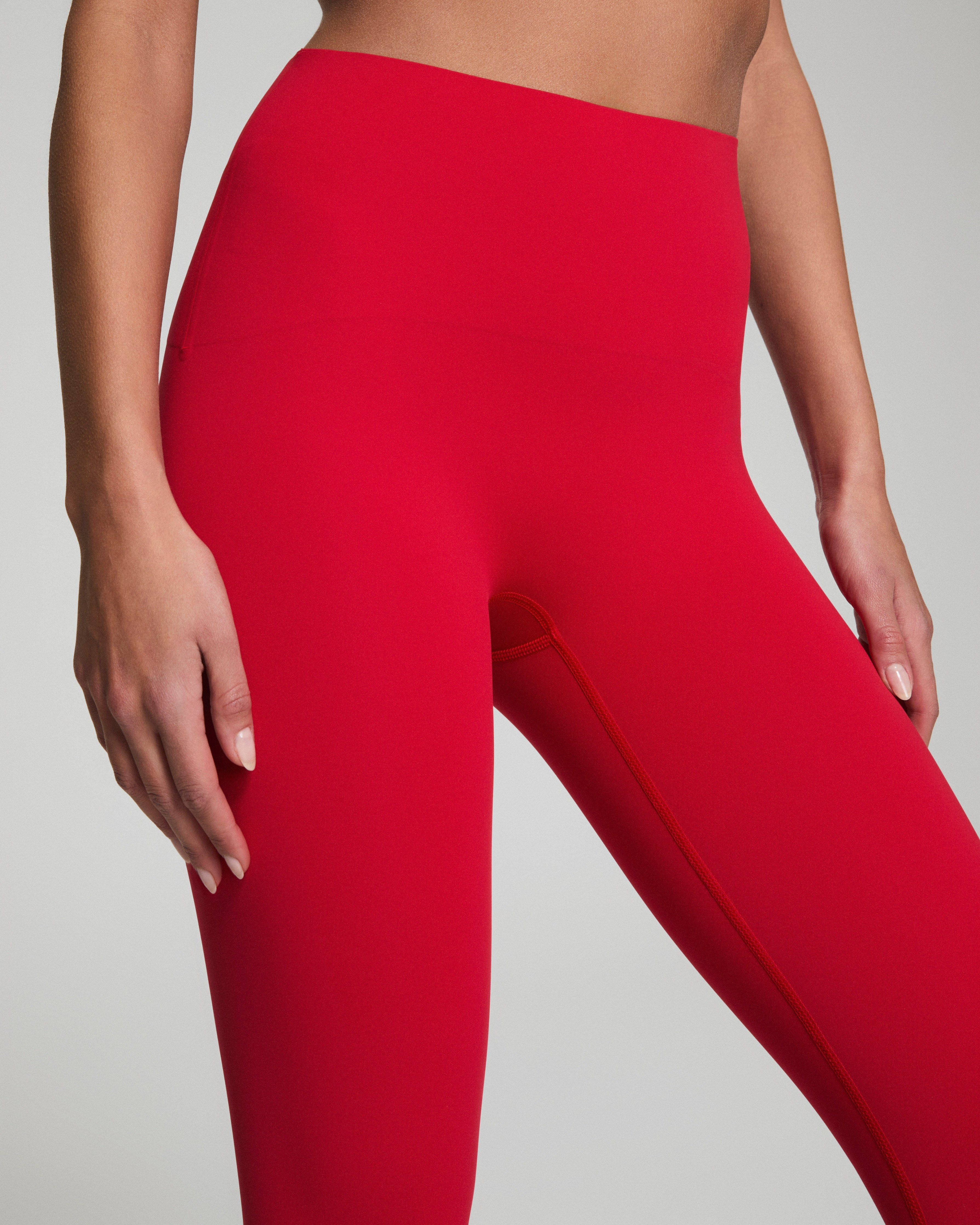 SPANXshape™ CoreLuxe 7/8 Leggings with Mid-Tummy Compression | Spanx Red