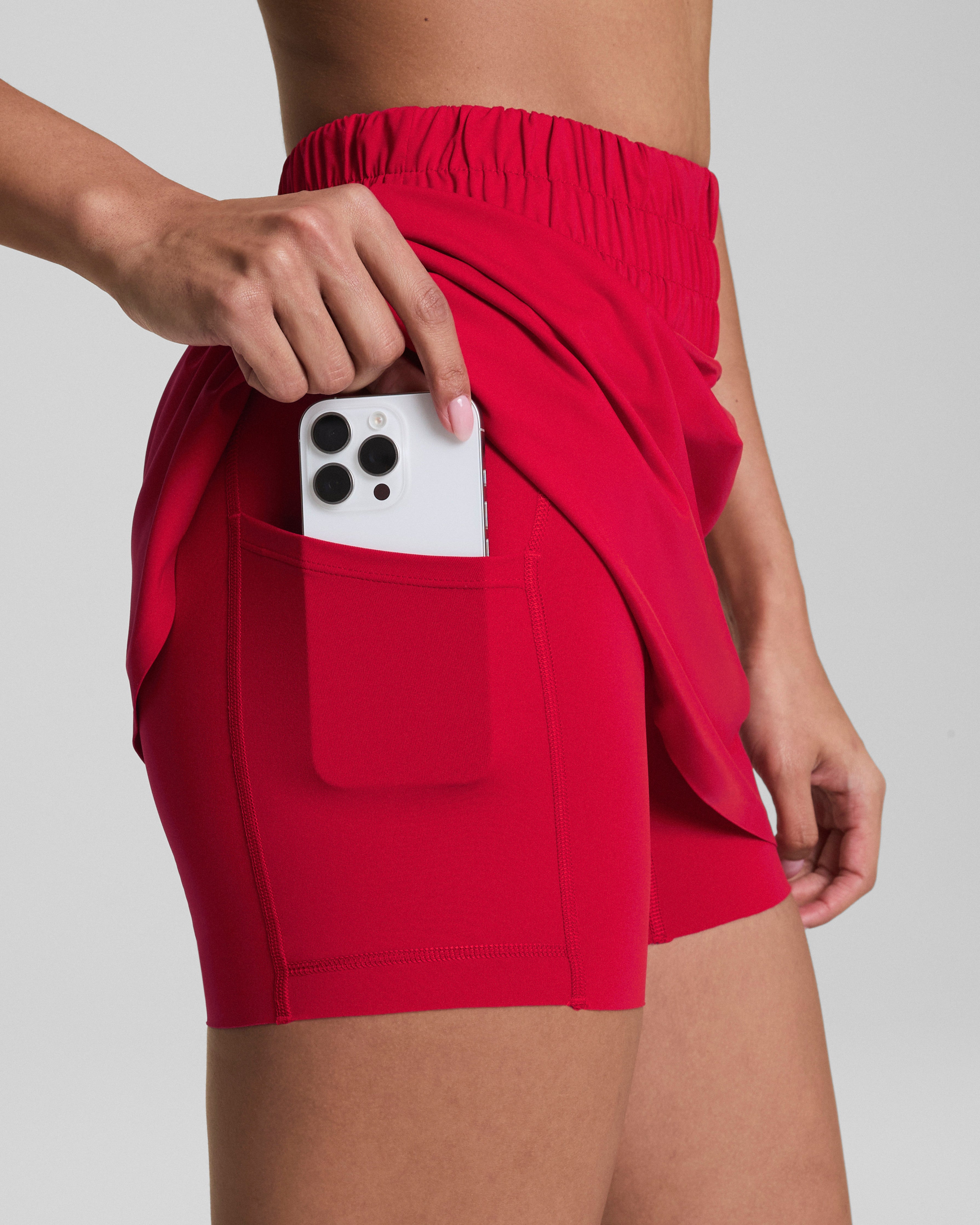 SPANXshape™ Activate Skort, 14" | Spanx Red