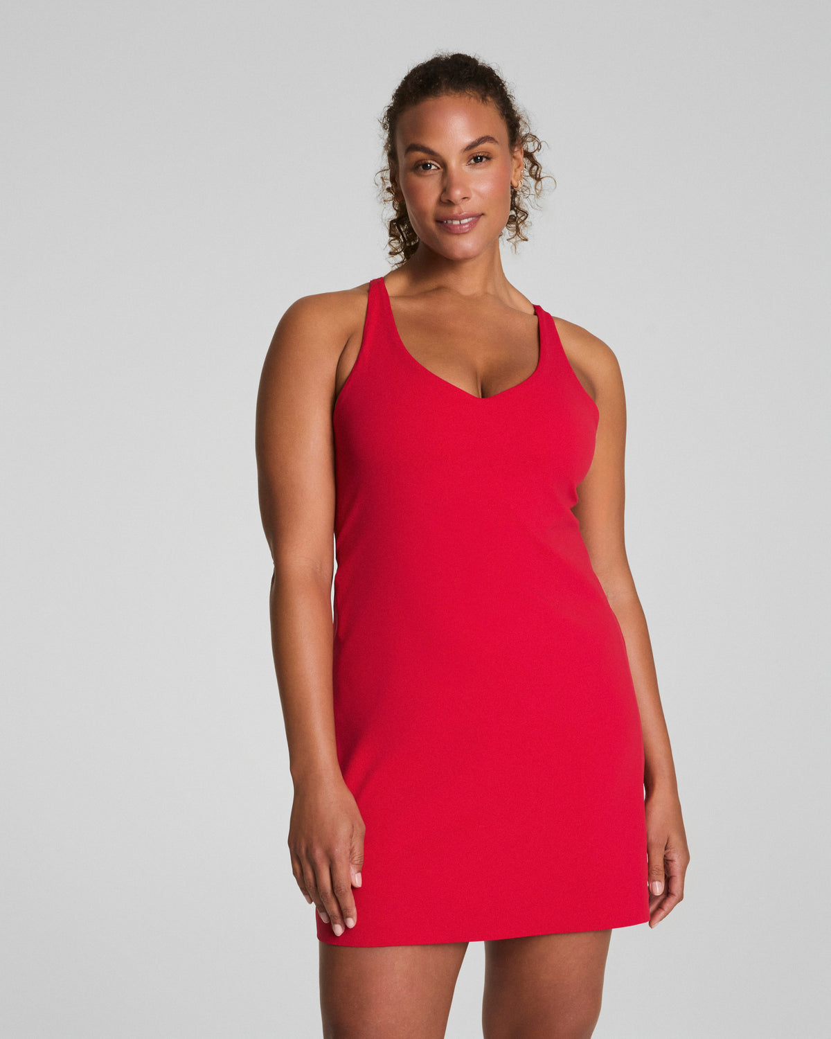 SPANXshape™ Get Moving V-Neck Dress | Spanx Red