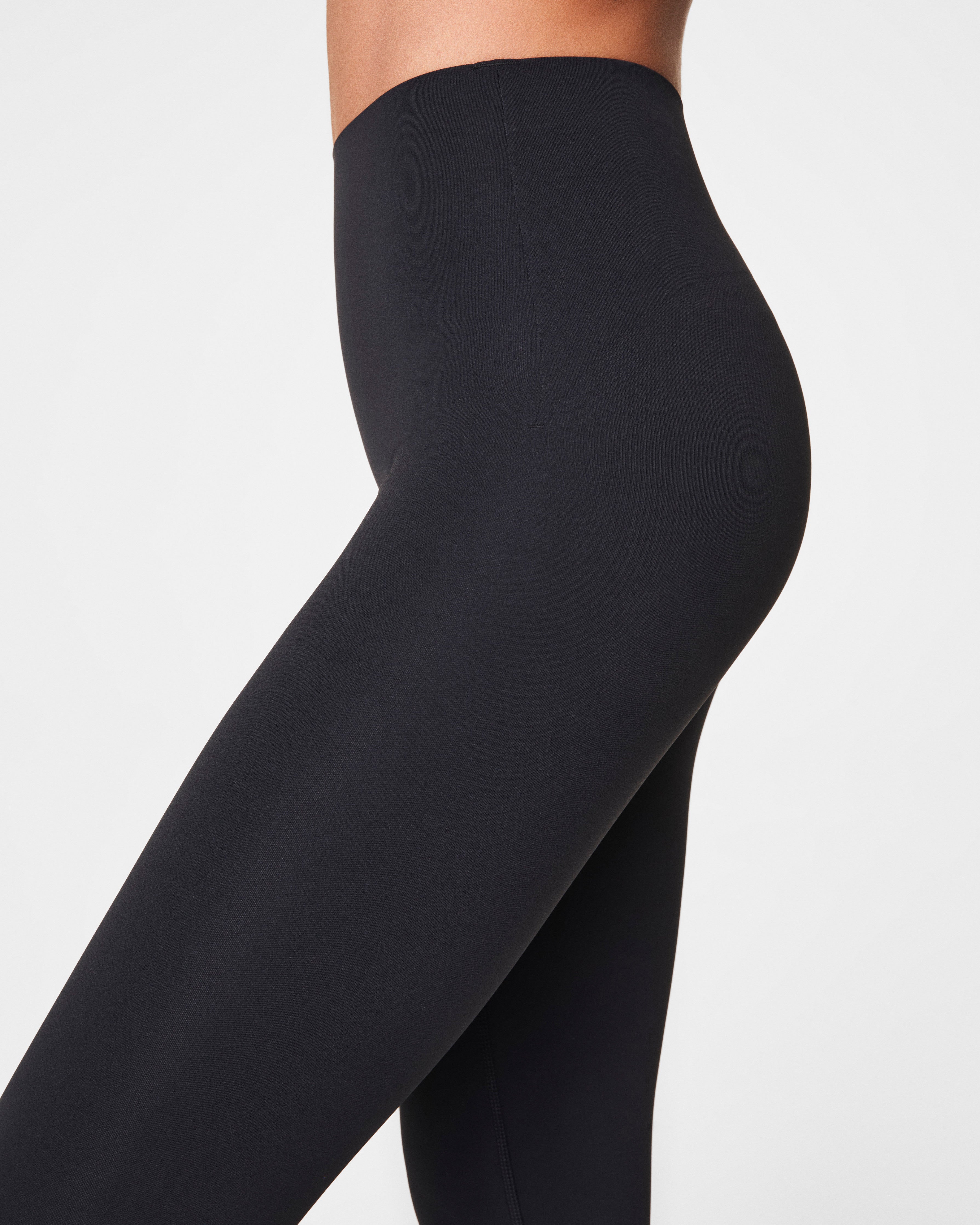 SPANXshape™ CoreLuxe 7/8 Leggings with Full-Tummy Compression | Very Black