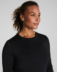 SPANX® Activate Long Sleeve Top | Very Black