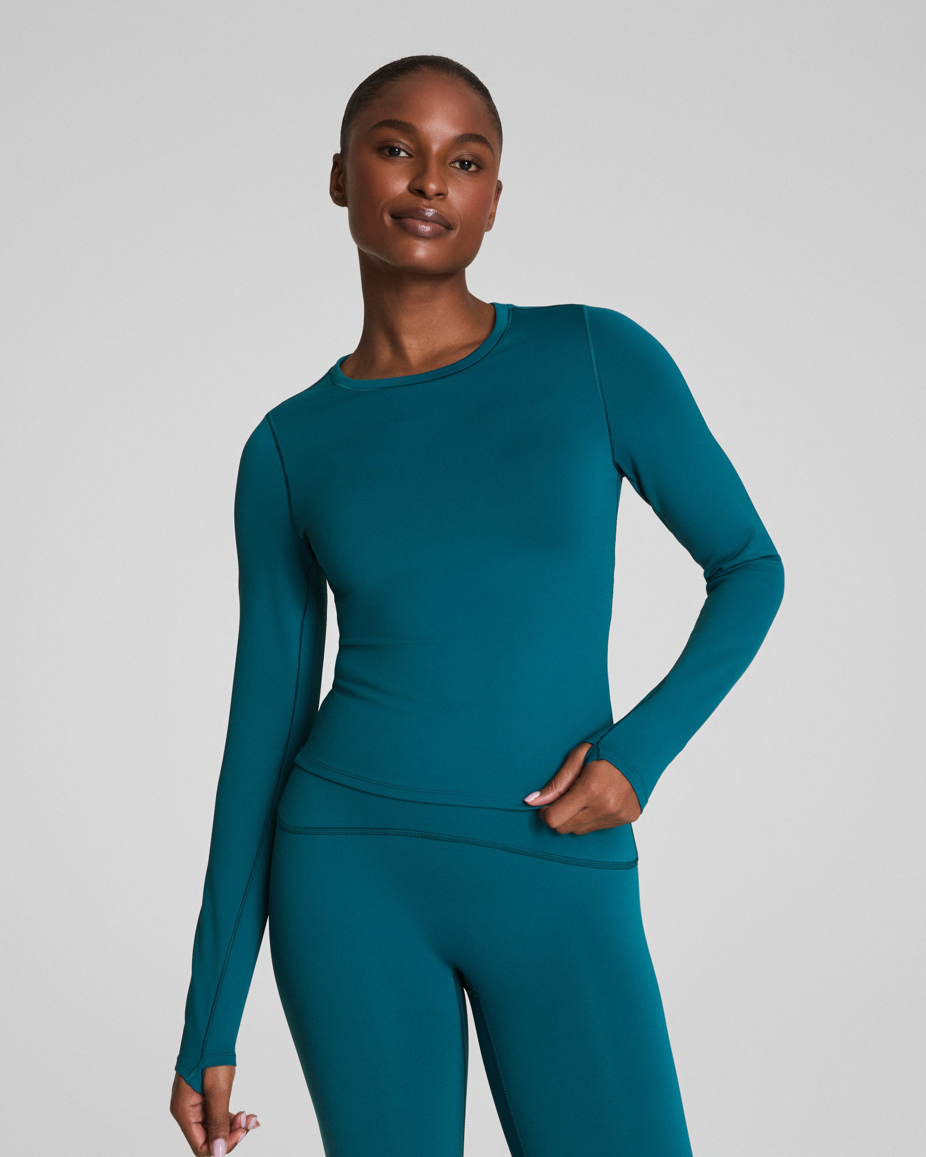 SPANXshape™ Get Moving Long Sleeve Top with SecretSweat Tech