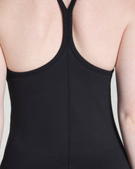 SPANXsupersmooth™ SoftStretch Rib V-Neck Shelf Tank | Very Black