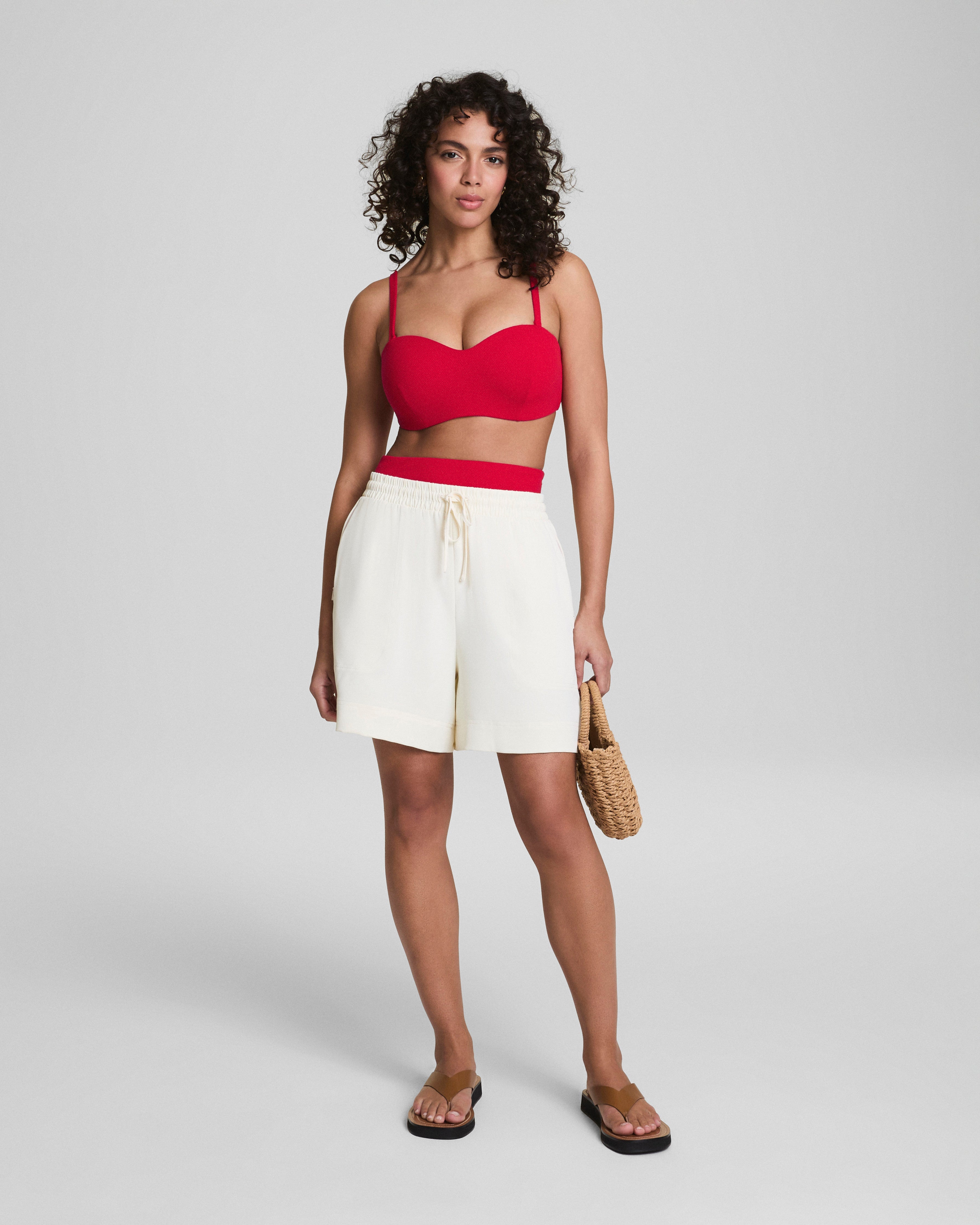 SPANXshape™ Swim Convertible Pique Bandeau Bikini Top | Spanx Red