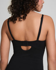 SPANXshape™ Swim Convertible Pique Bandeau One-Piece | Very Black