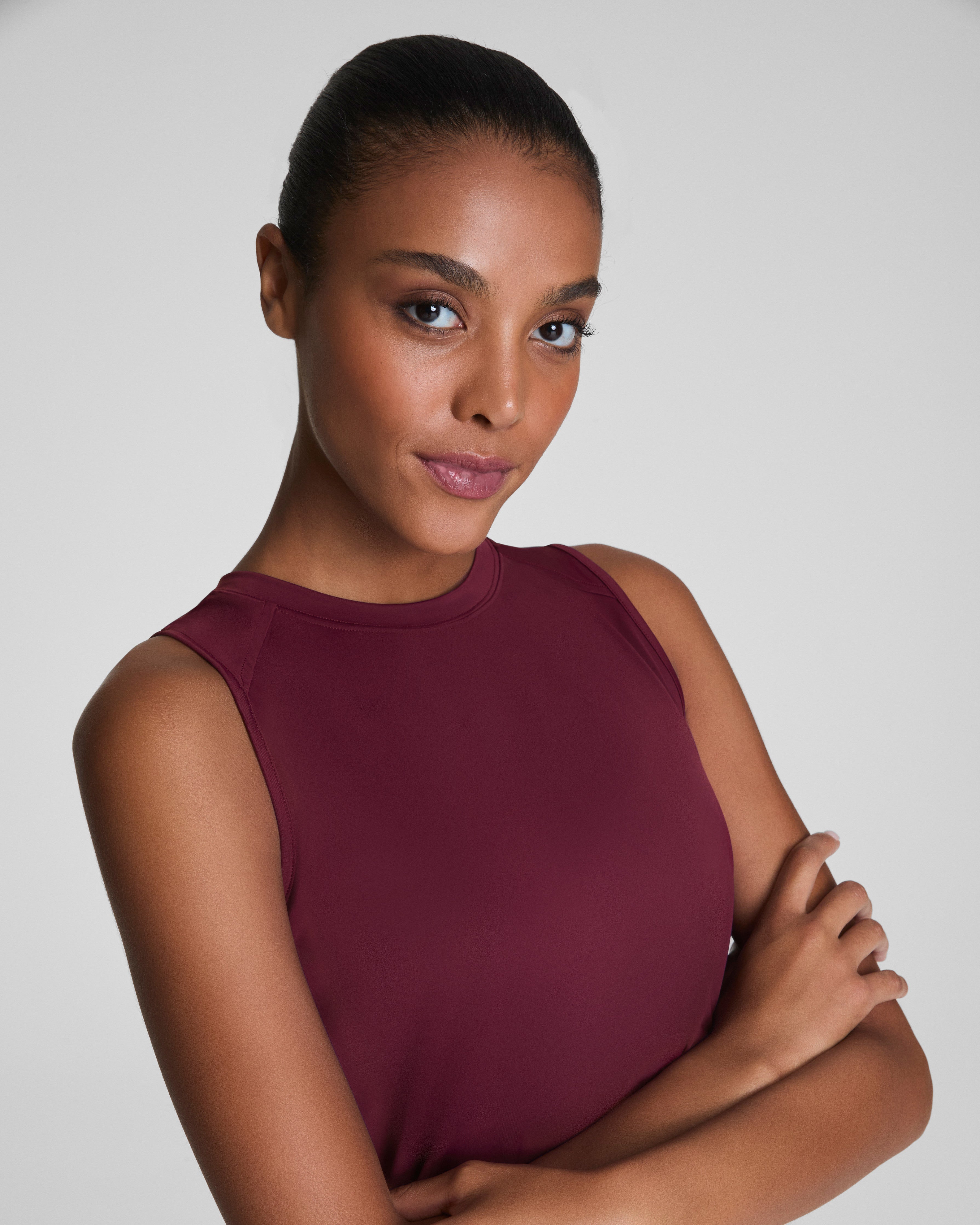SPANX® Activate High Neck Tank | Plum Berry