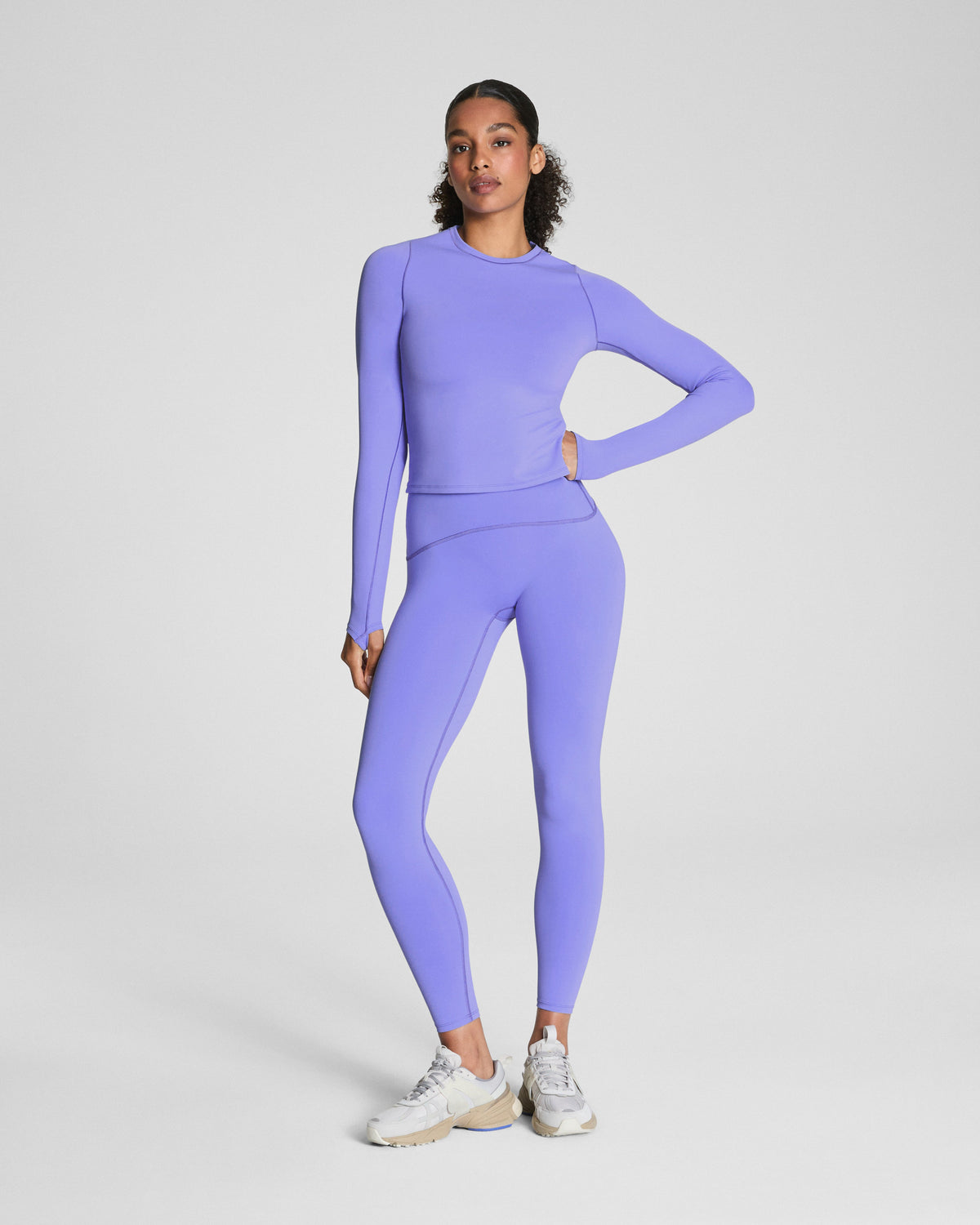 SPANXshape™ Booty Boost® Full-Length Leggings with SecretSweat Tech | Light Amethyst