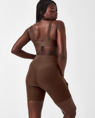 SPANXsculpt™ Seamless Power Mid-Thigh Short | Chestnut Brown