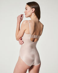 SPANXshape™ Suit Your Fancy Strapless Cupped Brief Bodysuit | Champagne Beige