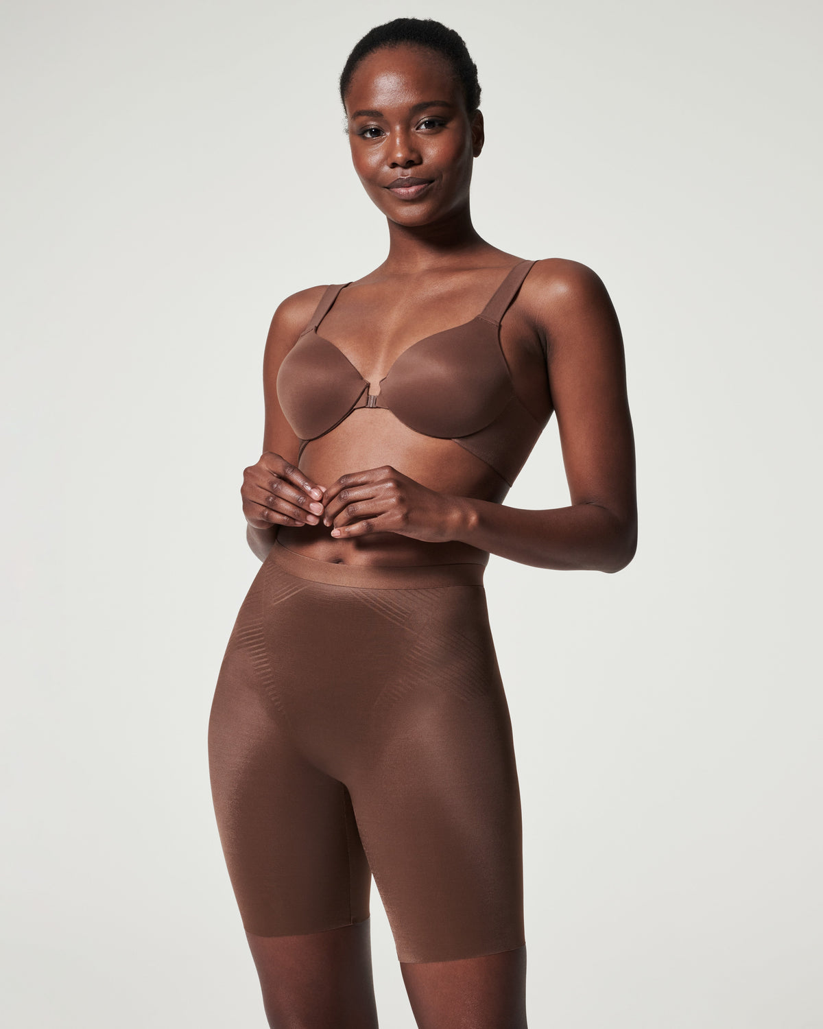 SPANXshape™ Invisible Mid-Thigh Short | Chestnut Brown