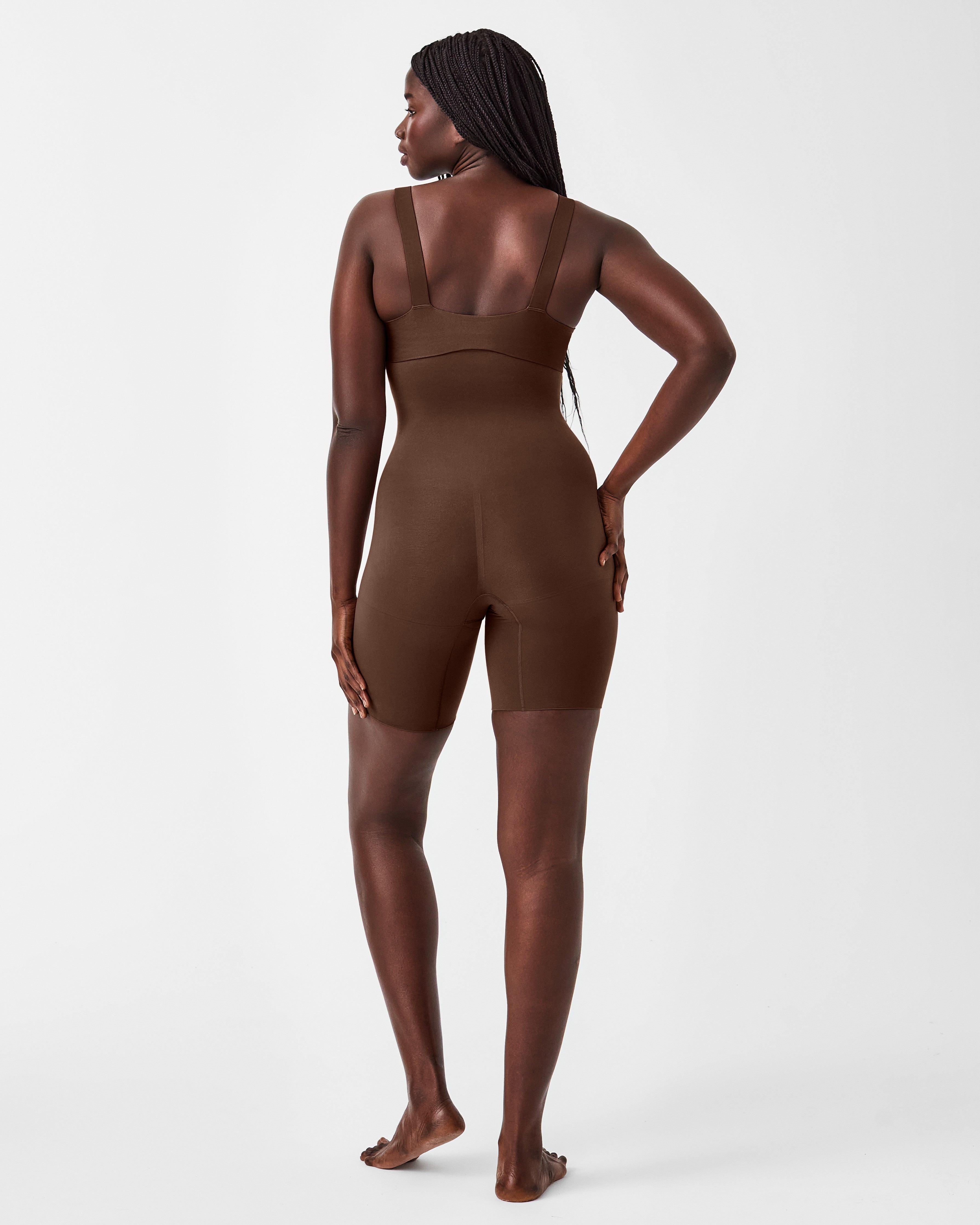 SPANXsculpt™ Seamless Power High-Waisted Mid-Thigh Short | Chestnut Brown