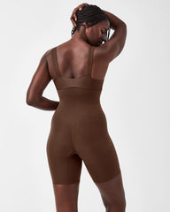 SPANXsculpt™ Seamless Power High-Waisted Mid-Thigh Short | Chestnut Brown